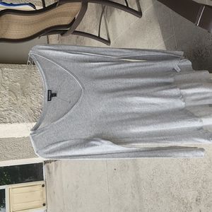 Express long sleeve small top gray
